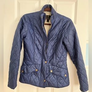 Barbour Blue Quilted Puffer Jacket